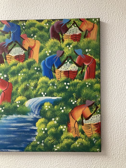 Quadro Tela com Motivos Africanos