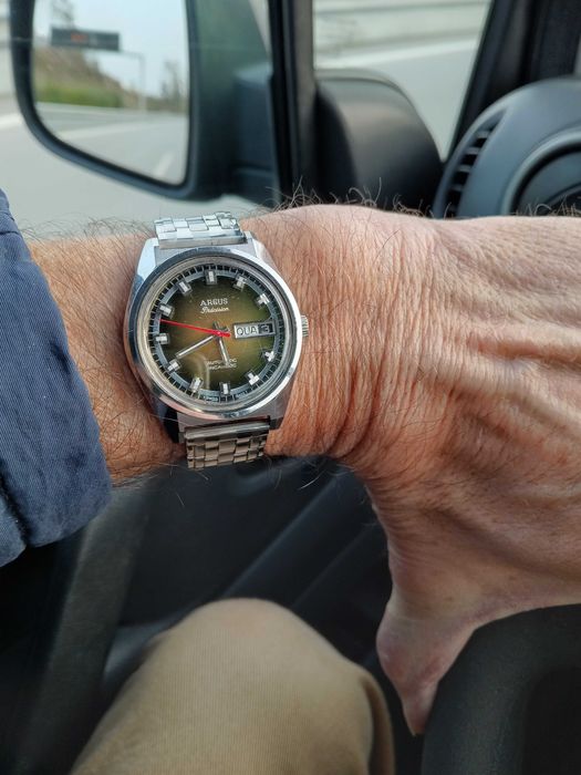 Relógio vintage automático "Argus Precision"