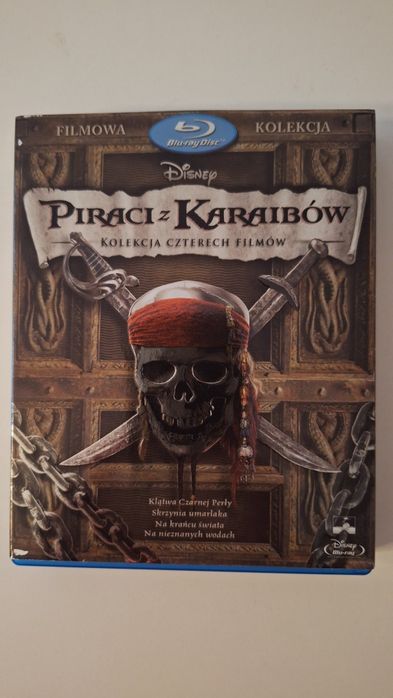 Piraci z Karaibów (kolekcja 5 filmów Disney)  5 płyty Blu-ray