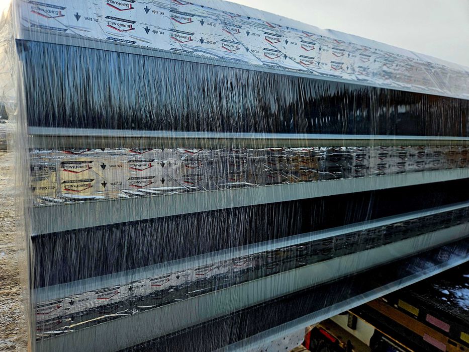 Płyta warstwowa 100 mm – NOWA | DACH | 7,5 m | Czarny mat RAL 9005