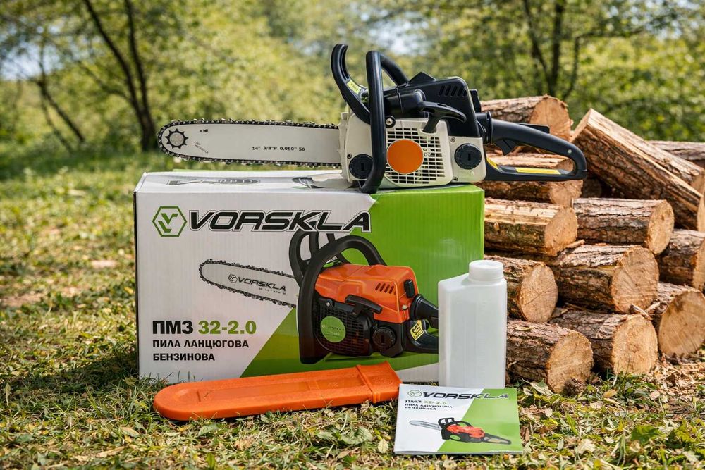 Бензопила VORSKLA ПМЗ 32-2.0 (як KRAISSMANN 180, шина 350 мм, 32 куб)