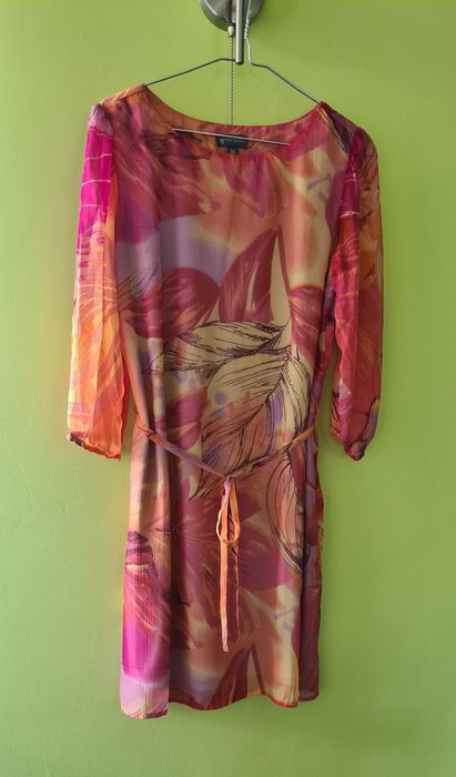 Sukienka Greenpoint 38 rękaw 3/4 wielokolorowa