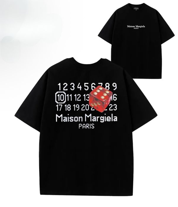 Футболки Maison Margiela Paris Logo унисекс маисон марджела черная