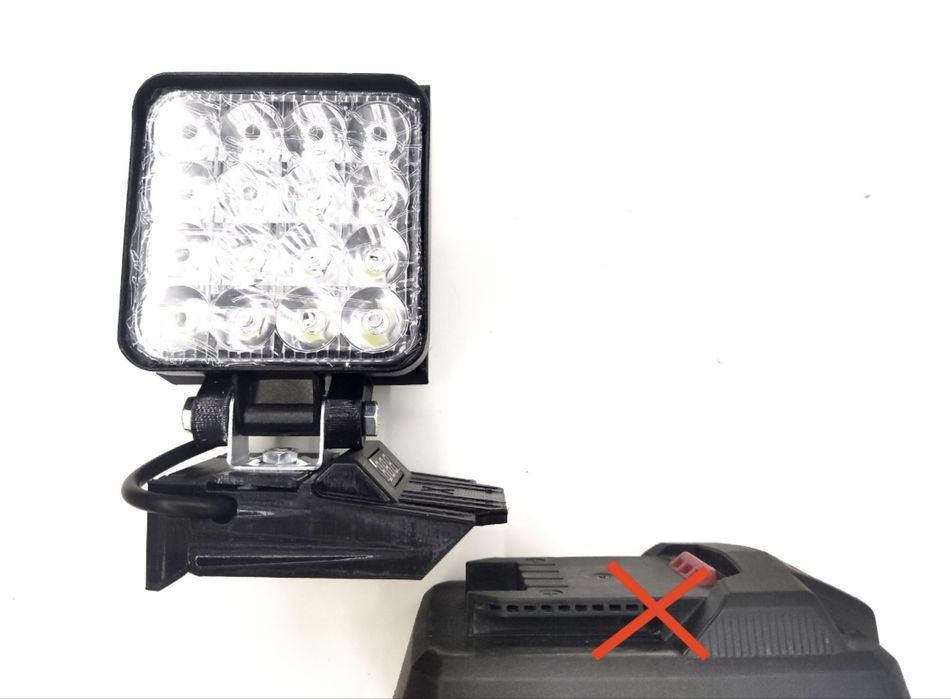 Farol Led 48w para bateria Parkside