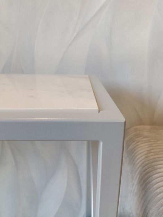 Konsolka srebrna szara