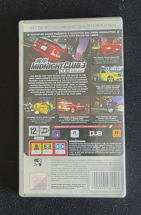 Midnight Club 3 Dub Edition para PSP