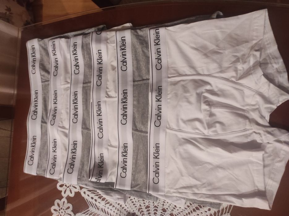 Bokserki 6 sztuk szare i białe