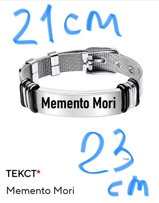 Браслет нержавеющая сталь Memento Mori