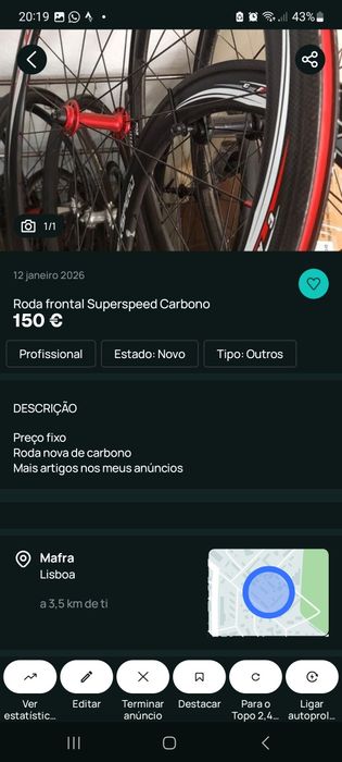 Acessórios para bicicletas oportunidades