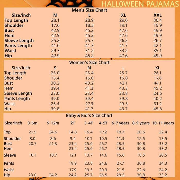 Męska piżama Halloween dynia, dwuczęściowa, XXL, pomarańczowa