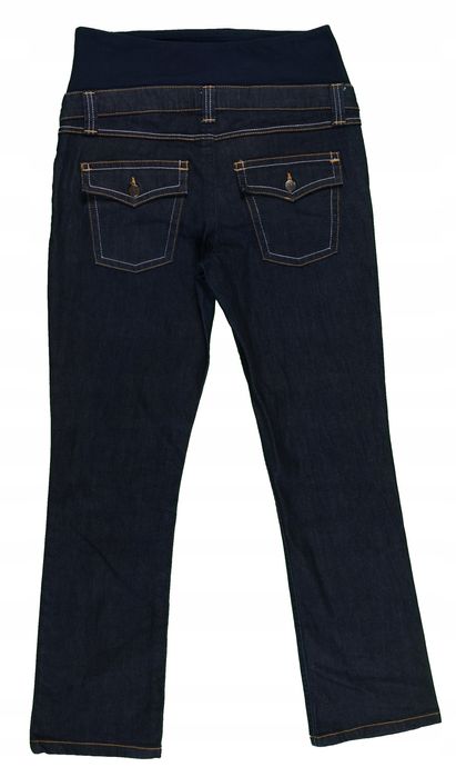 H&M MAMA granatowe jeansy ciążowe r. 42