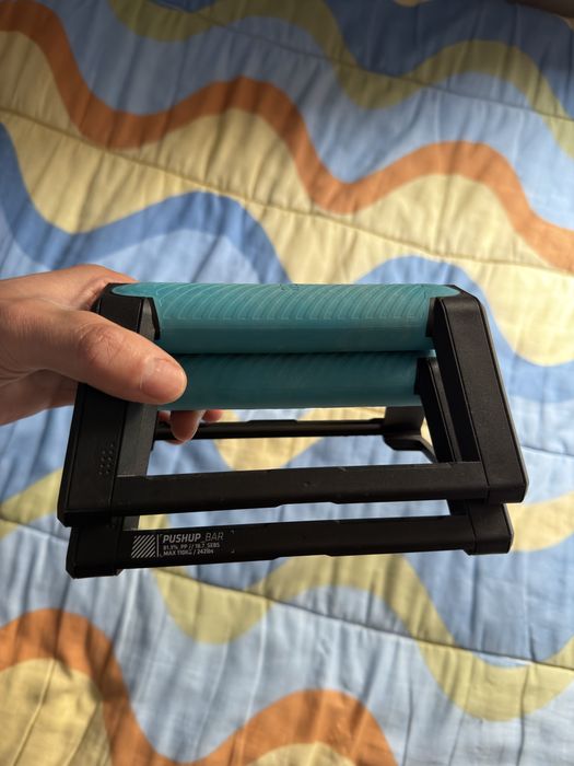 Kit Musculação - Push Up Bars + Elástico 25kg + Tapete