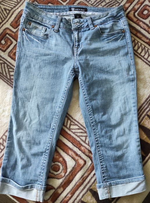 Бриджи джинсовые