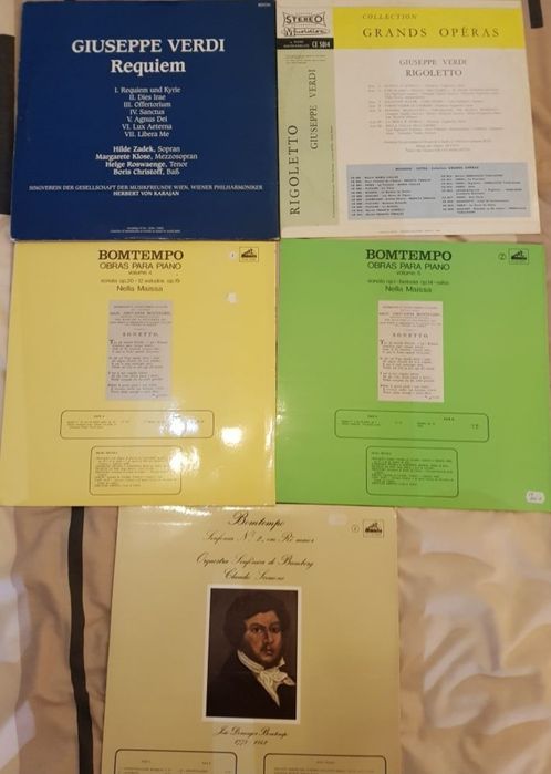 Discos vinil - Verdi, BomTempo, Prokofief, Mort Shuman e Mort Shuman.