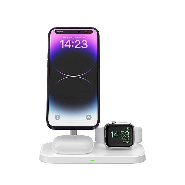 Ładowarka Tech-Protect Qi15w-a22 indukcyjna MagSafe ze stojakiem 3w1 M