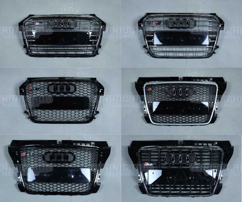 решетки радиатора ауди audi a1 a3 a4 a5 a6 a7 a8 rs s-line s решітки
