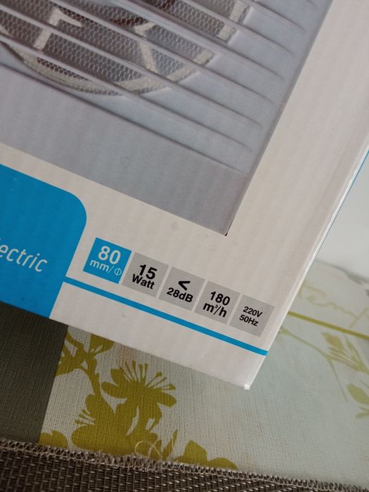 Extrator WC 80mm 28db Montagem