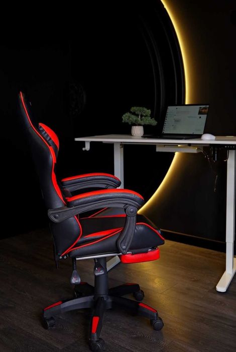 Крісло геймерське Virgo Vecotti GT Чоро-червоне