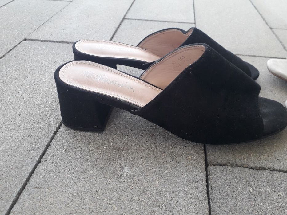Buty sandały słupek 39 i 40 dwie pary