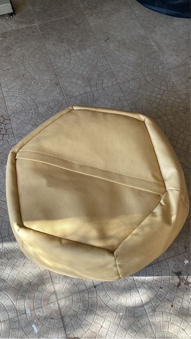 Puff napa beje | fabricado em Portugal