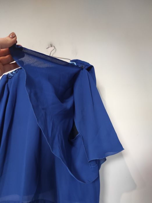 Chabrowa bluzka z cekinami