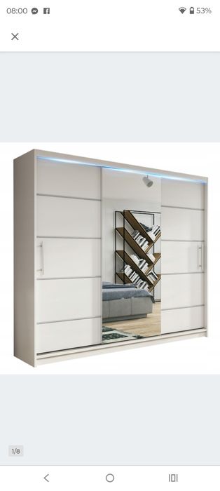 Szafa przesuwna z lustrem