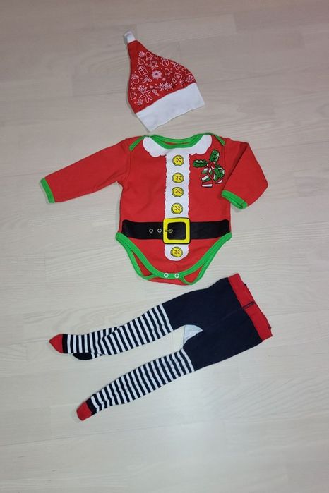 Новорічний костюм Маленький Санта 1-3 міс