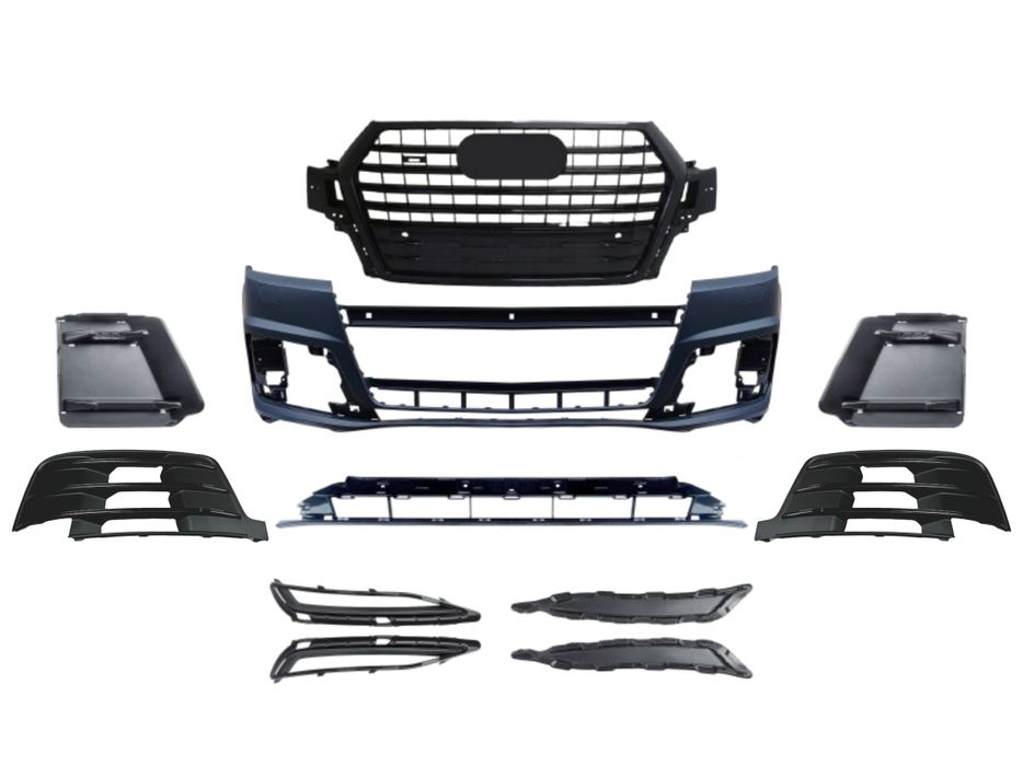 Бампер передній у зборі S-Line BLACK для Audi Q7 4M 2015-2019