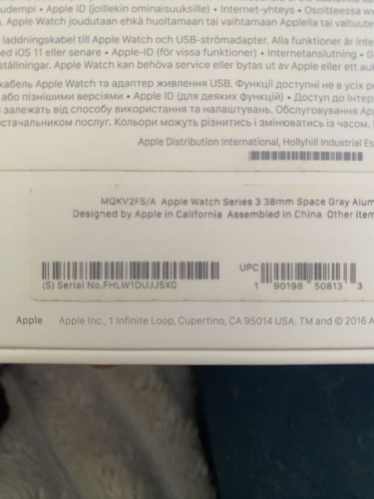 Apple Watch Series 3 38mm