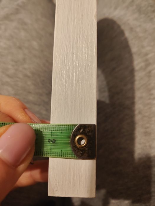 Litery inicjału B & Ł z drewna białe