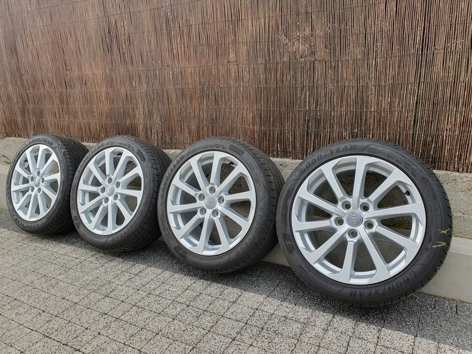 4x Oryginalne koła 17-stki Audi A3 5x112 225/45/17 Good/Year 7,2mm idealne!