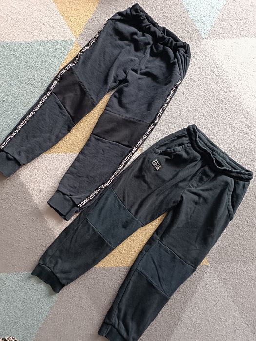 Spodnie dresowe 122,128 rurki joggersy jeans