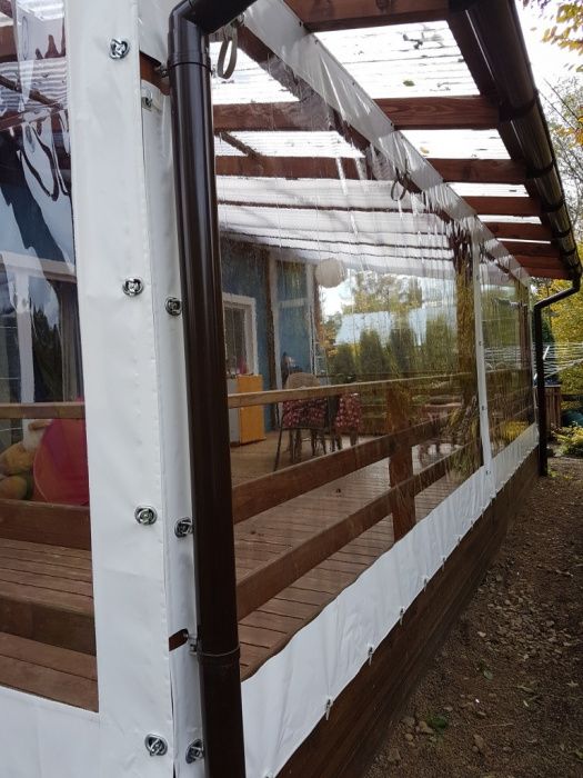 Plandeki zabezpieczenia altan tarasów lokali
