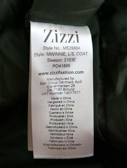 Zizzi ortalionowy płaszcz z kapturem rozmiar L