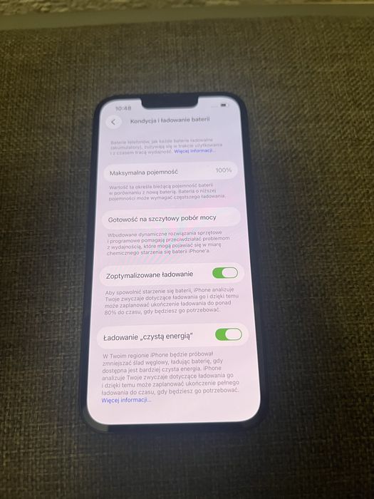 Iphone 13 128gb, 100% bateria, gwarancja