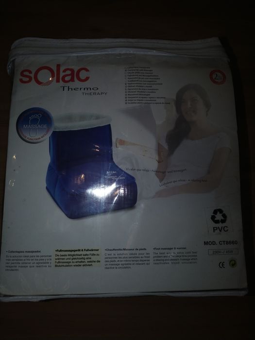 Solac Massajador e Aquecedor de pés