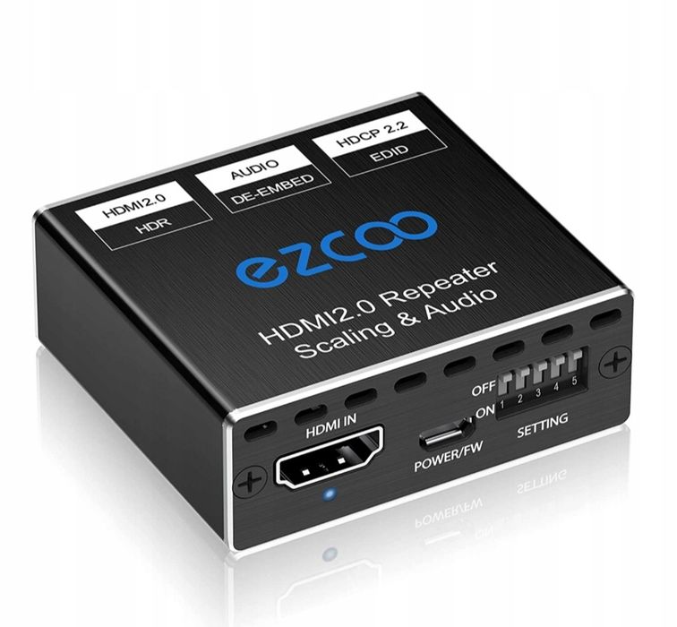 EZCOO Ekstraktor audio HDMI 4K 60Hz 1080P 120Hz SPLITTER HDMI