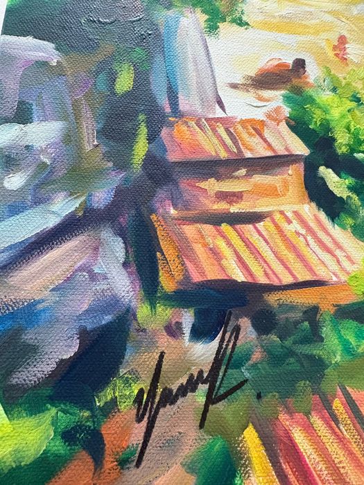 Pintura a óleo “Paisaje marino” (Yunieski)