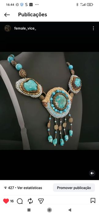 Jóias de autor da artista Ucraniana Sannikova