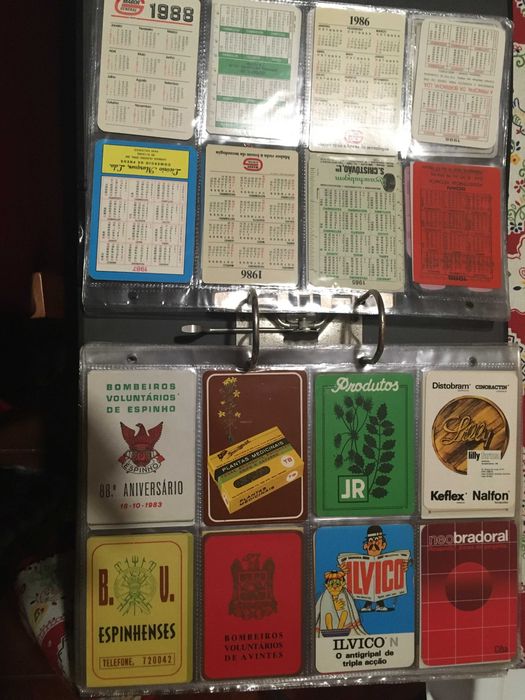 Colecção de 425 calendários raros
