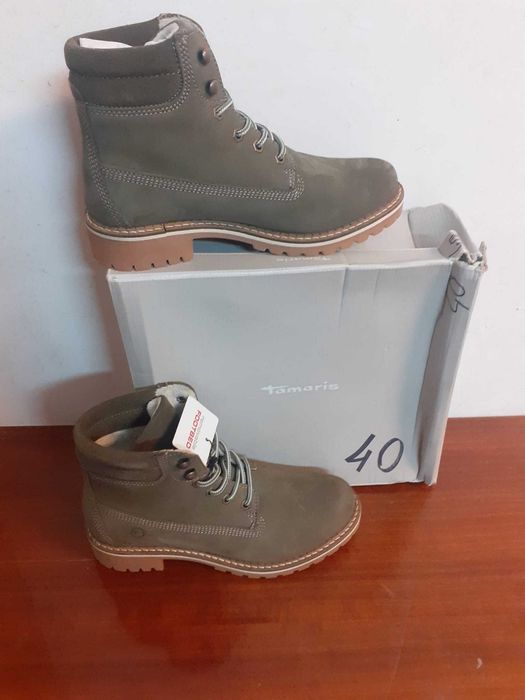 Damskie botki Skóra r.40