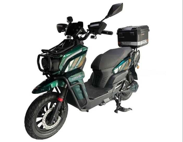 ТОП ПРОДАЖ! Електроскутер Crosser CR21 PRO Tank 2500W LiFePo4 40AH -Зелений