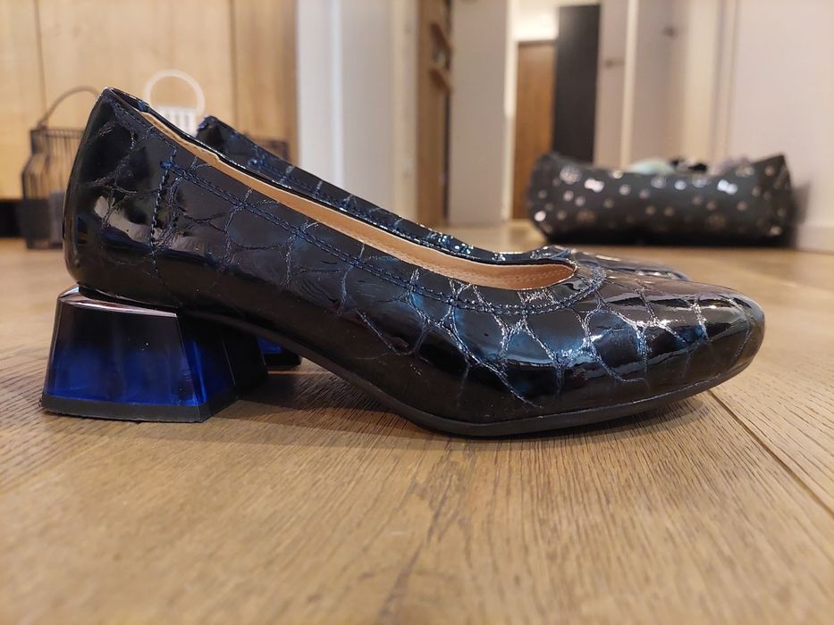 Buty czułenka dziewczęce naturalna skóra 35
