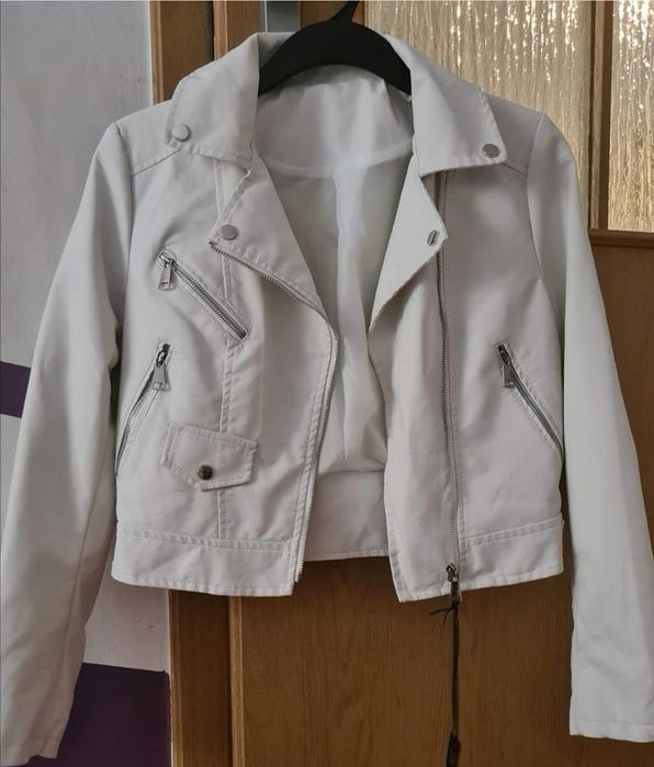 Kurtka ramoneska kieszonki eko skórka