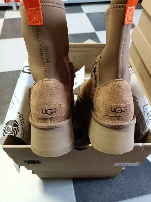 Кросівки Кроссовки Ugg Dipper Platform Thunder Brown Коричневый Коричневий Кросовки Демісезон