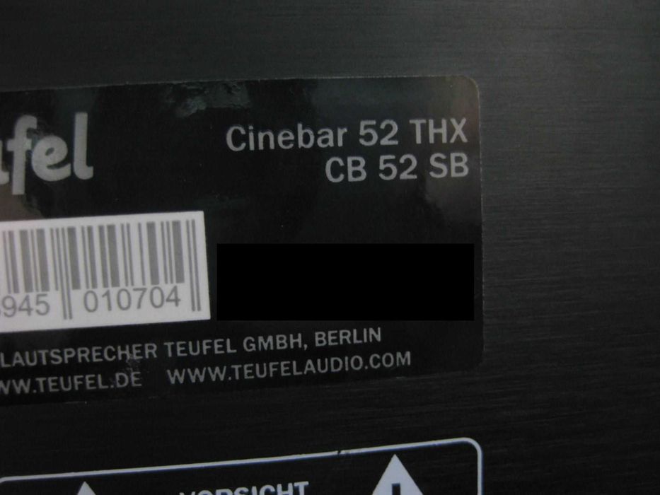 Soundbar  subwoofer Teufel Cinebar 52 certyfikat THX stan BDB