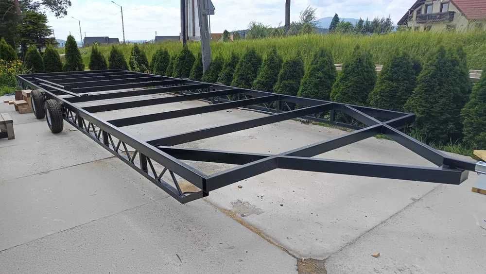 Przyczepa, rama, podwozie pod domek mobilny, holenederski 300 x 600