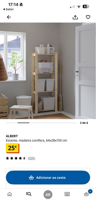 Estante madeira ikea