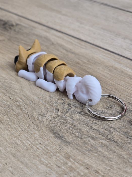 Breloczek Akita 3d - Seria Psów Brelok Druk3d fidget Keychain