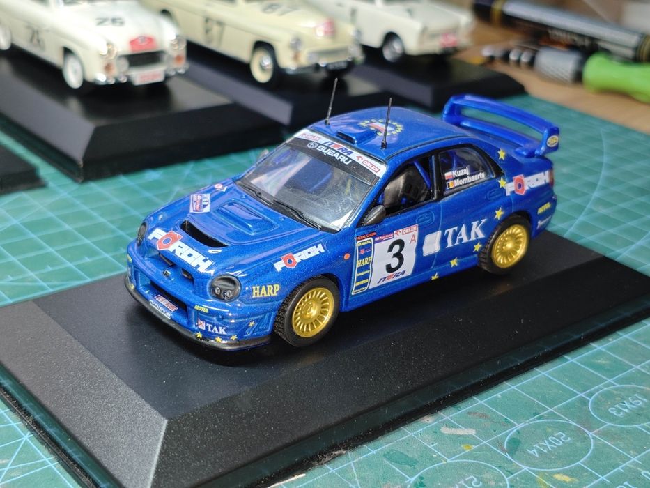 Subaru Impreza WRC S7 Kuzaj/Mombaerts R. Polski'03 1:43 Konwersja  na bazie Deagostini Rally Cars